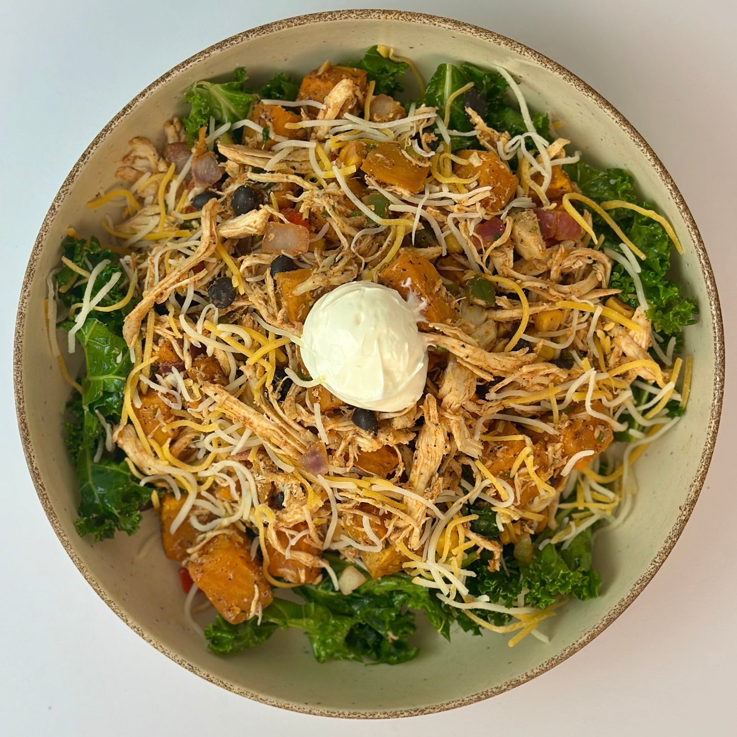 Sweet Potato Chicken Nacho Bowl