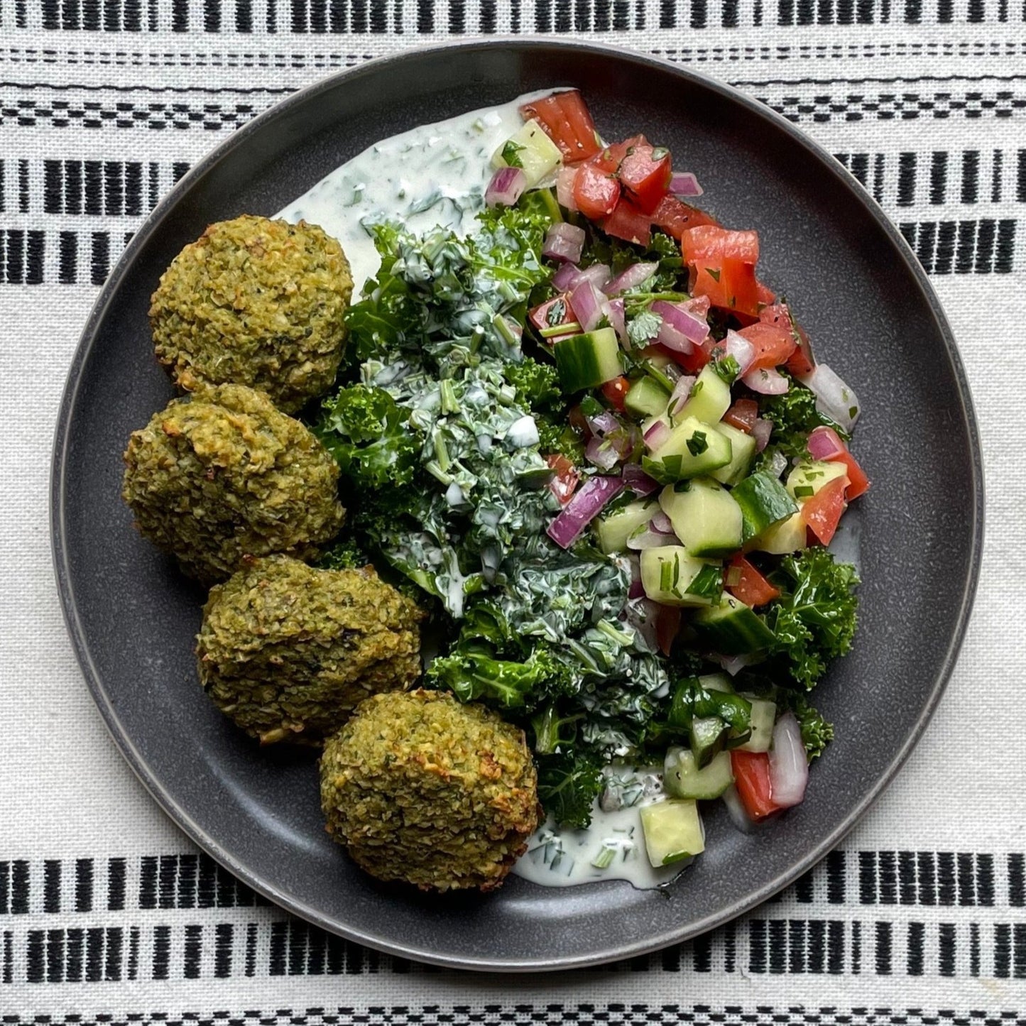 Plant Based Falafel with Shirazi Salad