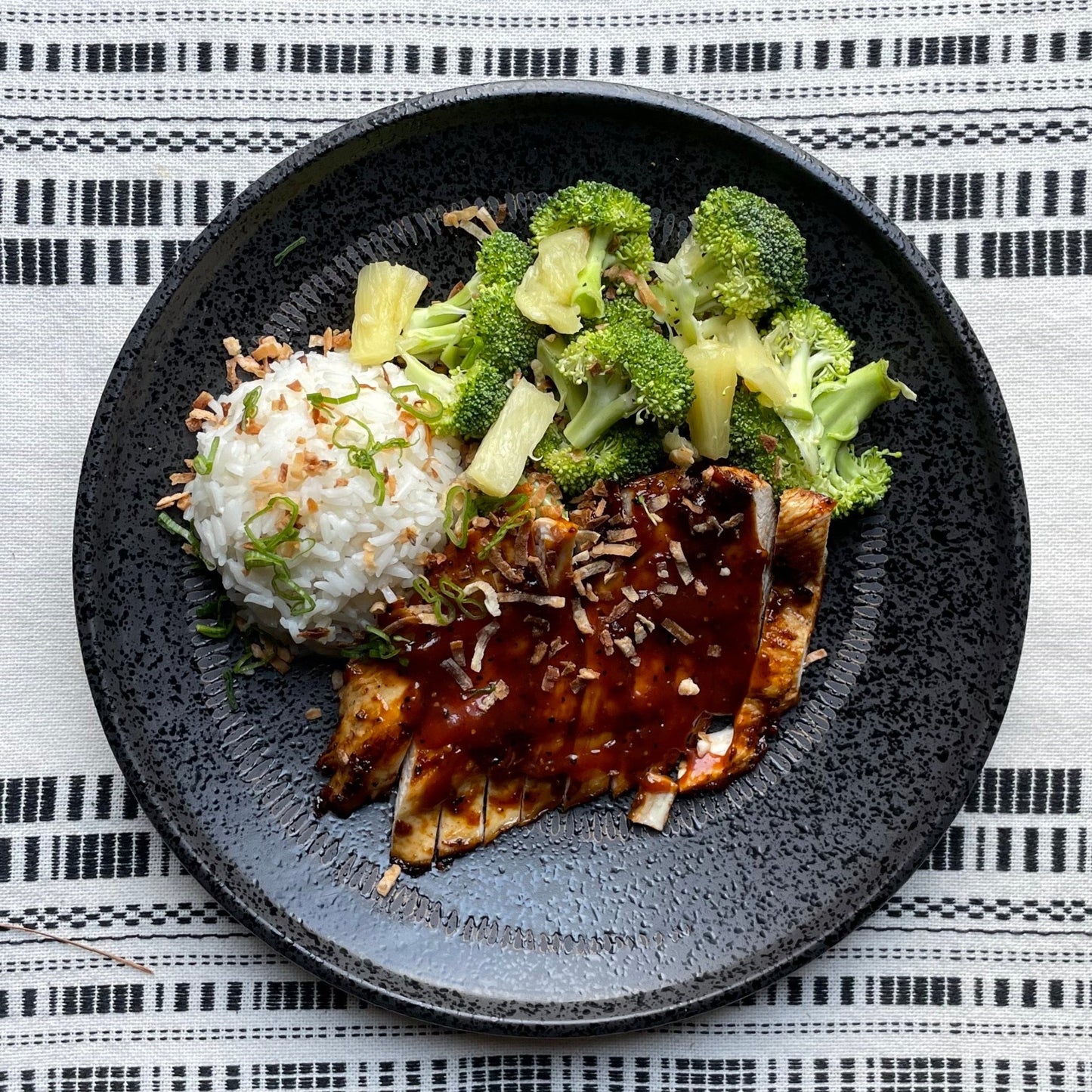 Hawaiian BBQ Chicken with Coconut Rice