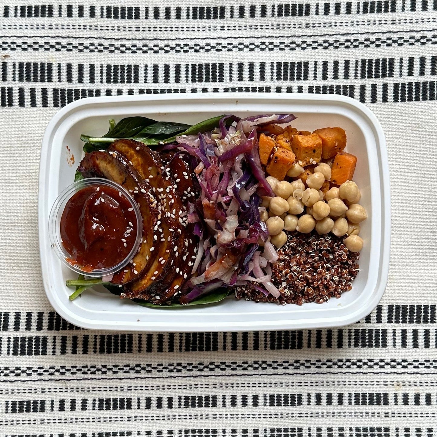Plant Based BBQ Mushroom Quinoa Bowl