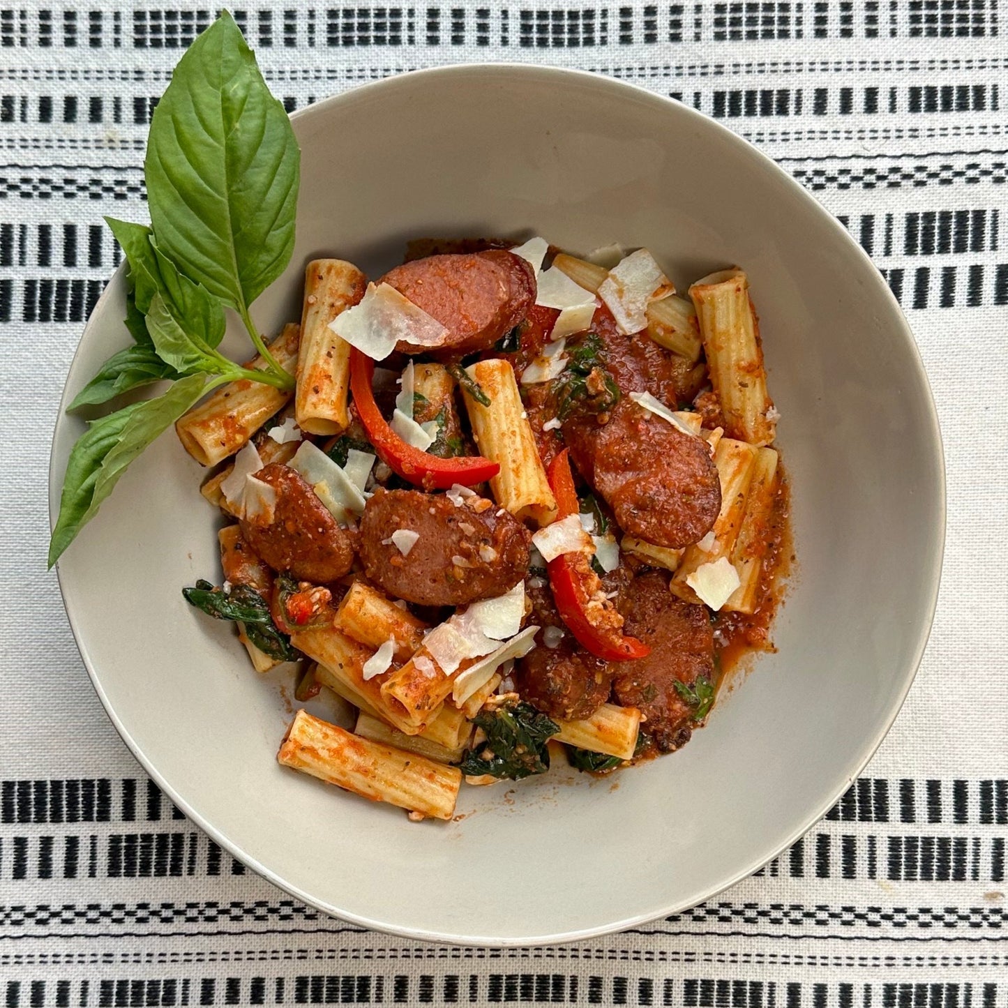 Penne all'Arrabbiata with Italian Sausage