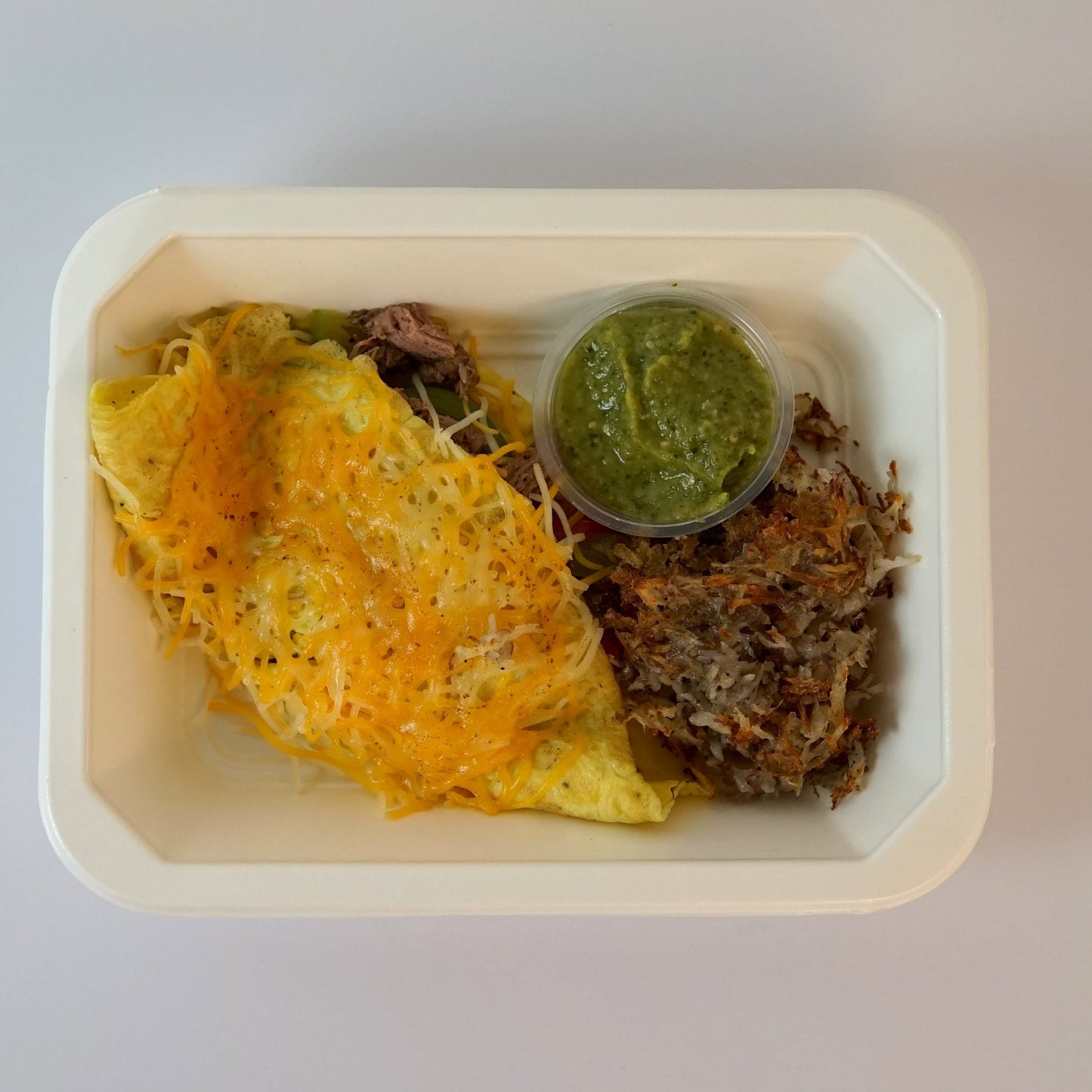 Steak and Cheese Omelette