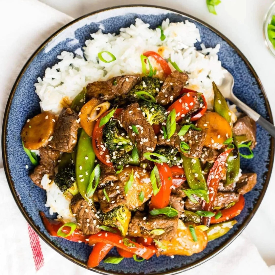 Veg 'Steak' Asian Stir Fry