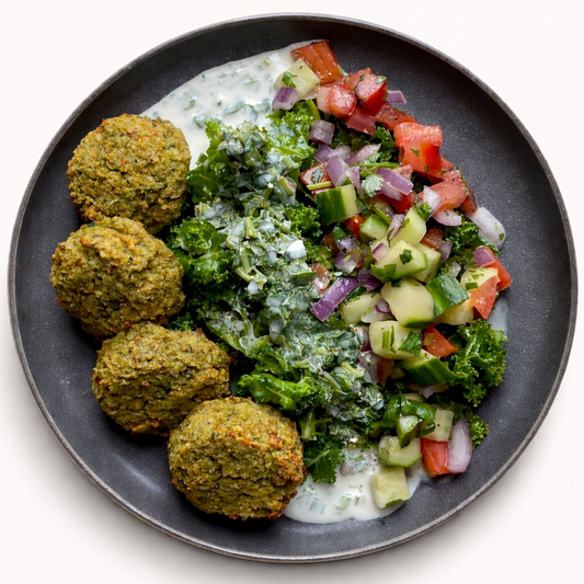Plant Based Falafel with Shirazi Salad