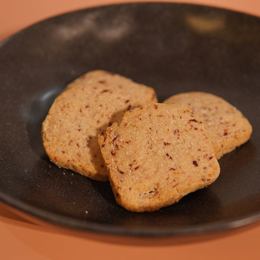 Cranberry Orange Shortbread Cookies