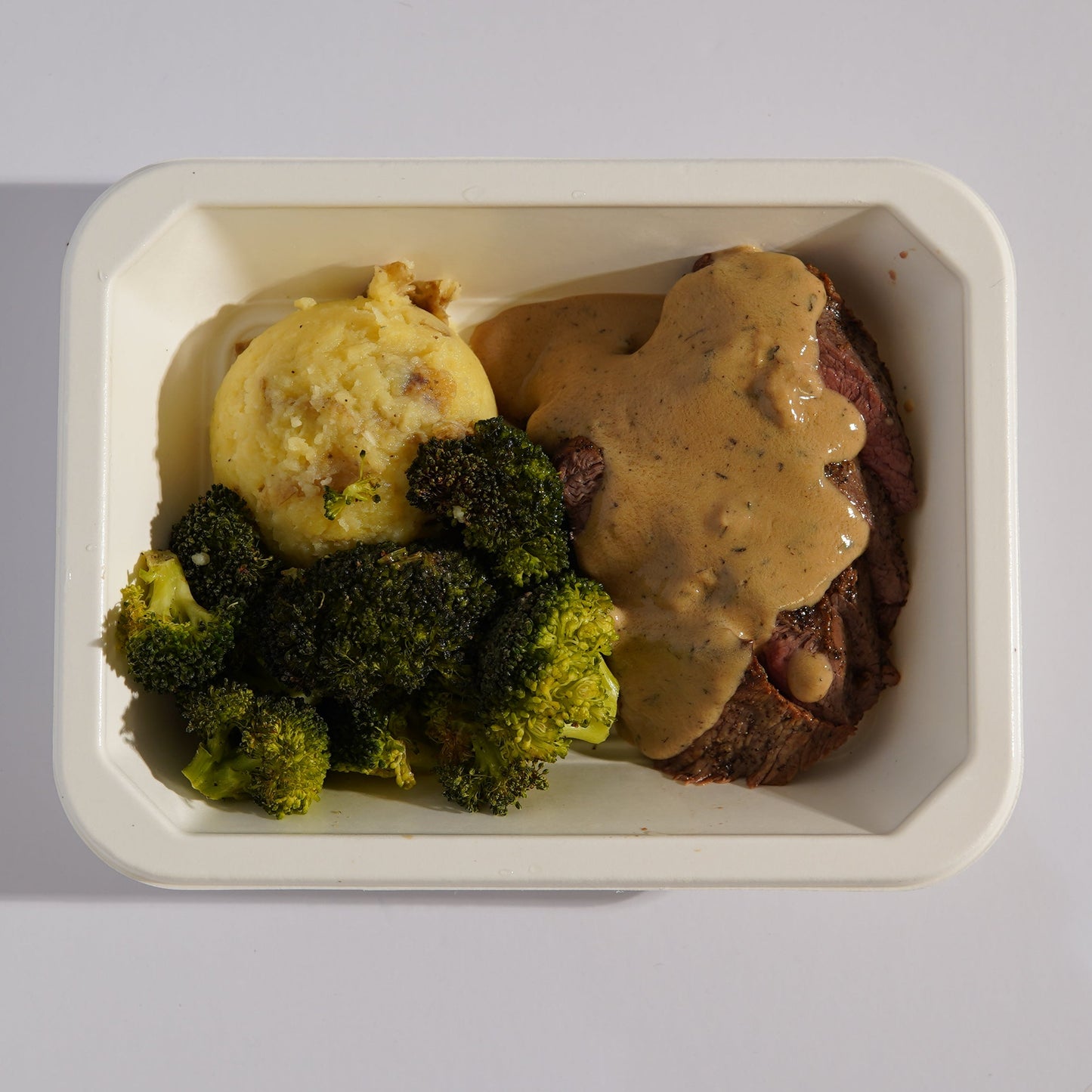 Bourbon Steak with Mashed Potatoes