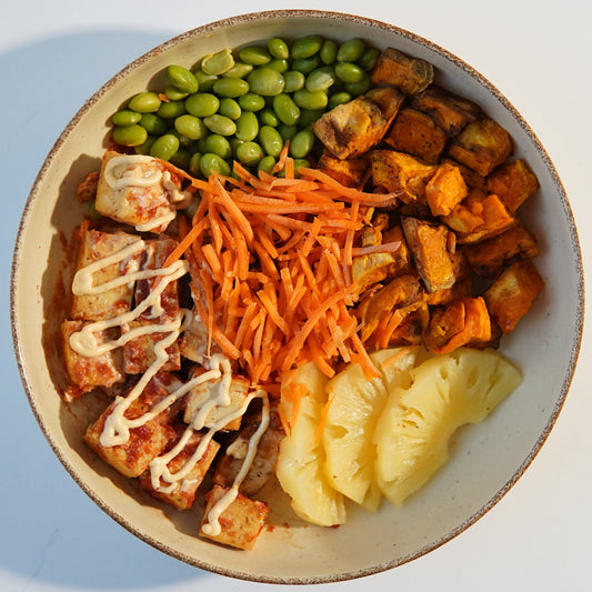 BBQ Tofu Poke Bowl
