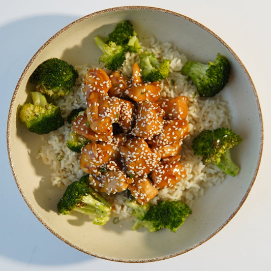 Sweet and Sour Orange Chicken Bowl