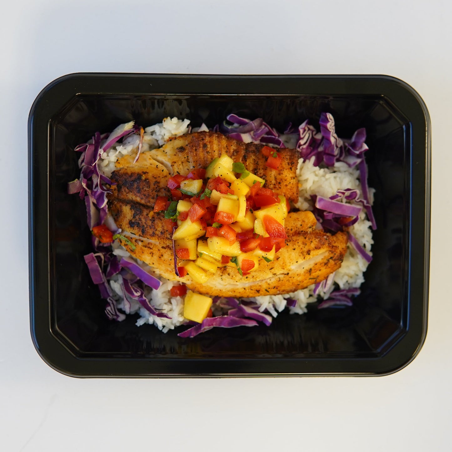 Blackened Tilapia with Mango Salsa
