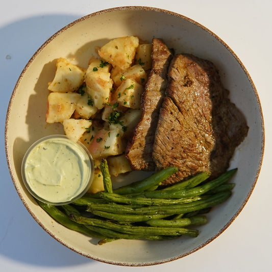 Flatiron Steak with Yuca Potatoes