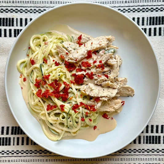 Keto Tuscan Chicken with Zoodles