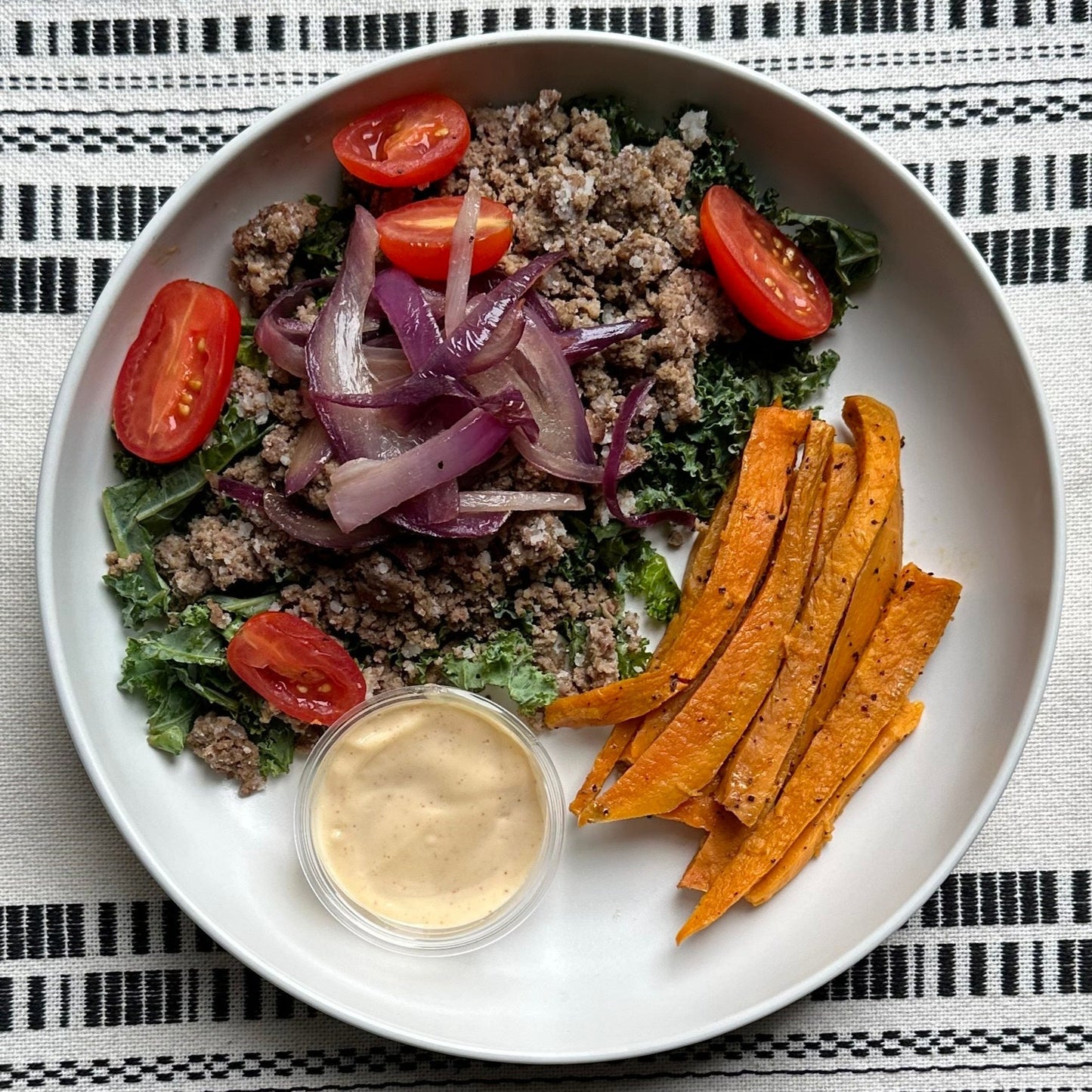 Paleo Beef Burger Bowl