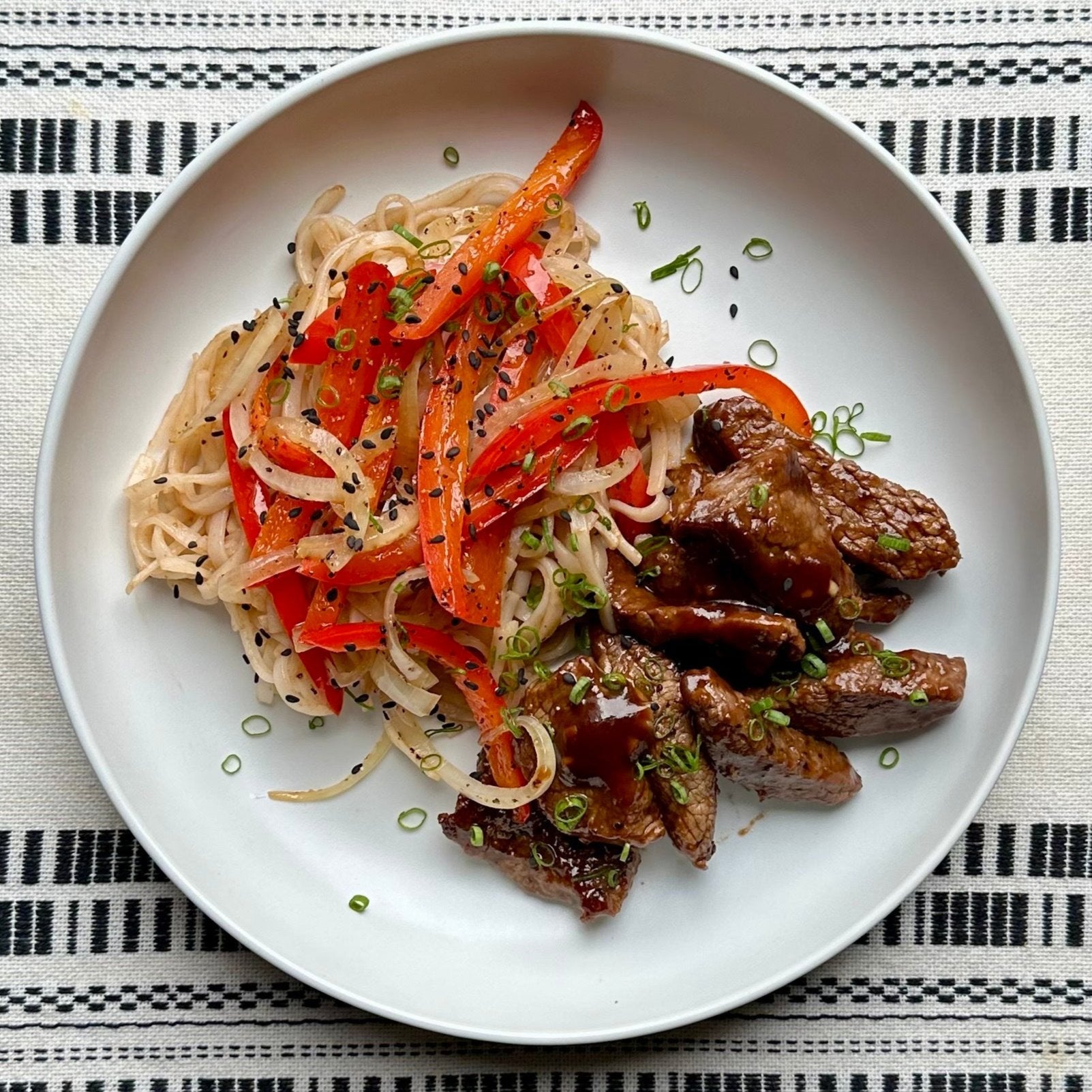 Mongolian Beef with Rice Noodles Vibrant Meals