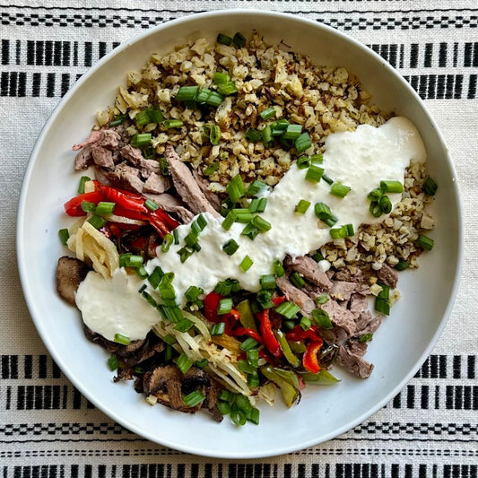 Keto Philly Cheesesteak Bowl