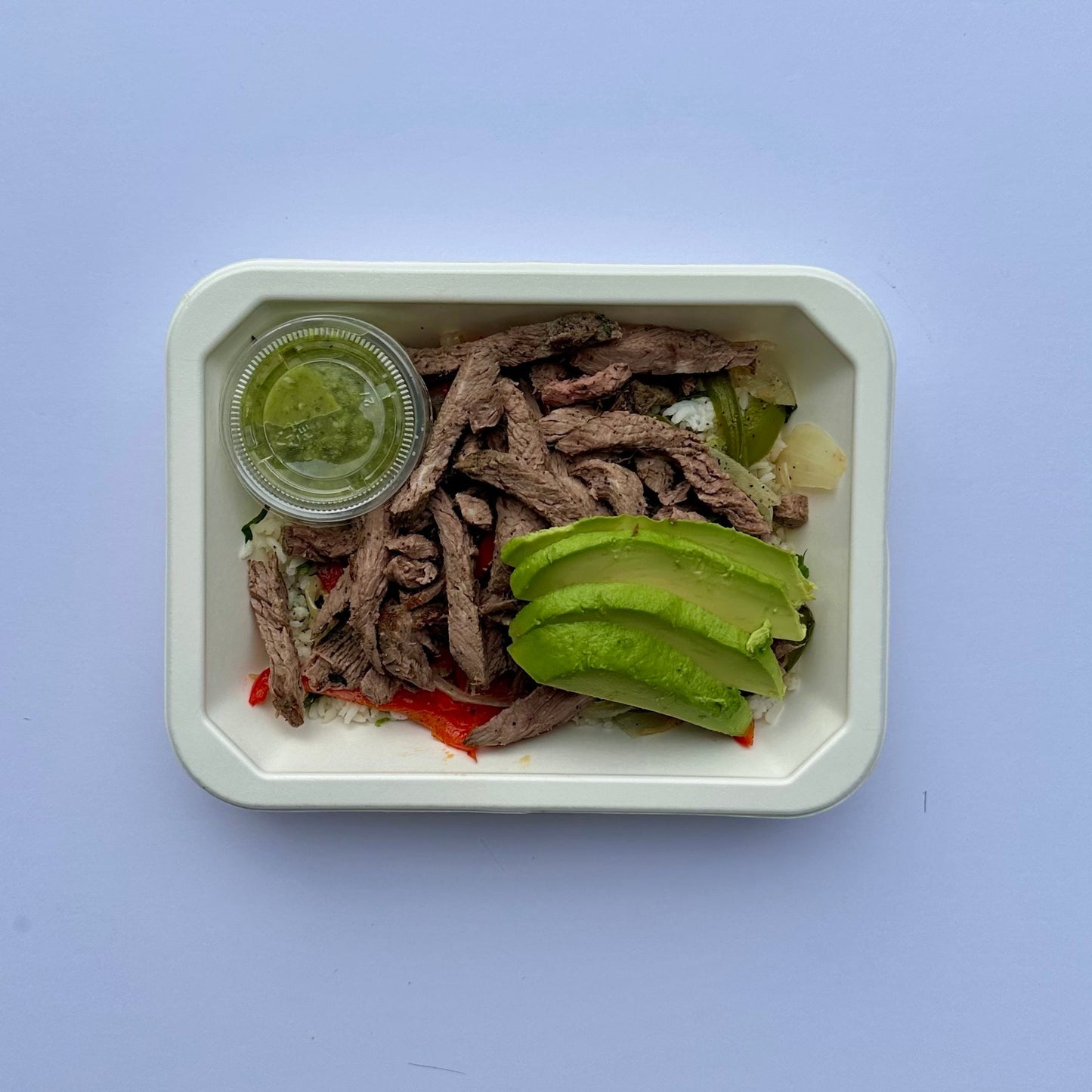 Tazón de fajita de bistec