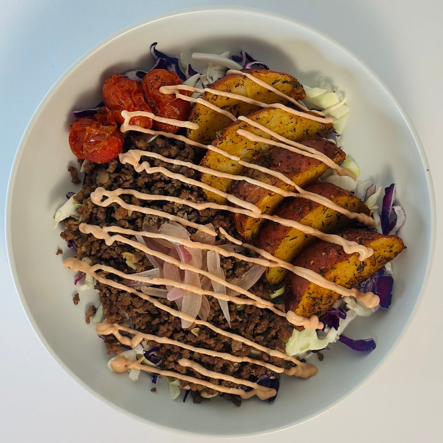 Loaded Burger Bowl