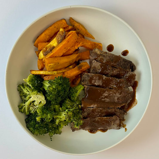 Paleo Flank and Sweet Potatoes