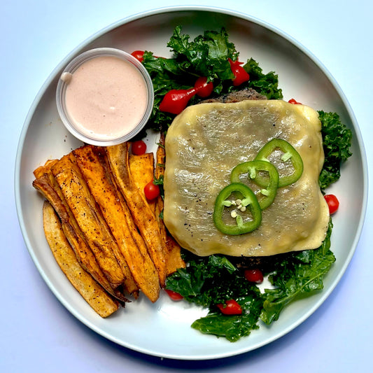 Black Bean Gouda Burger