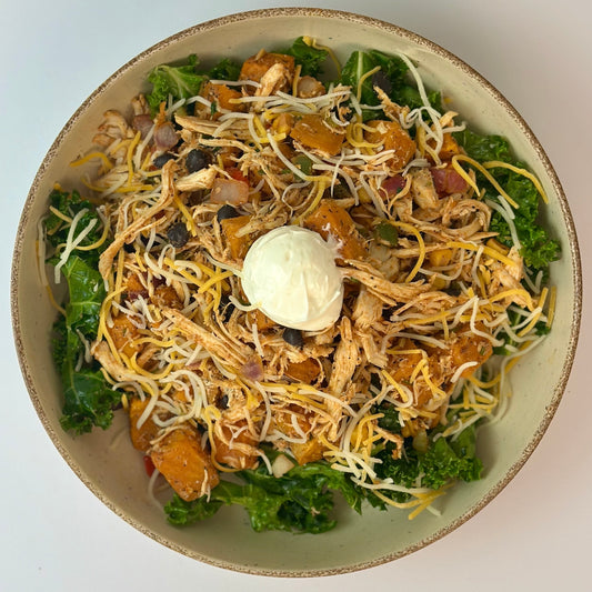 Sweet Potato Chicken Nacho Bowl