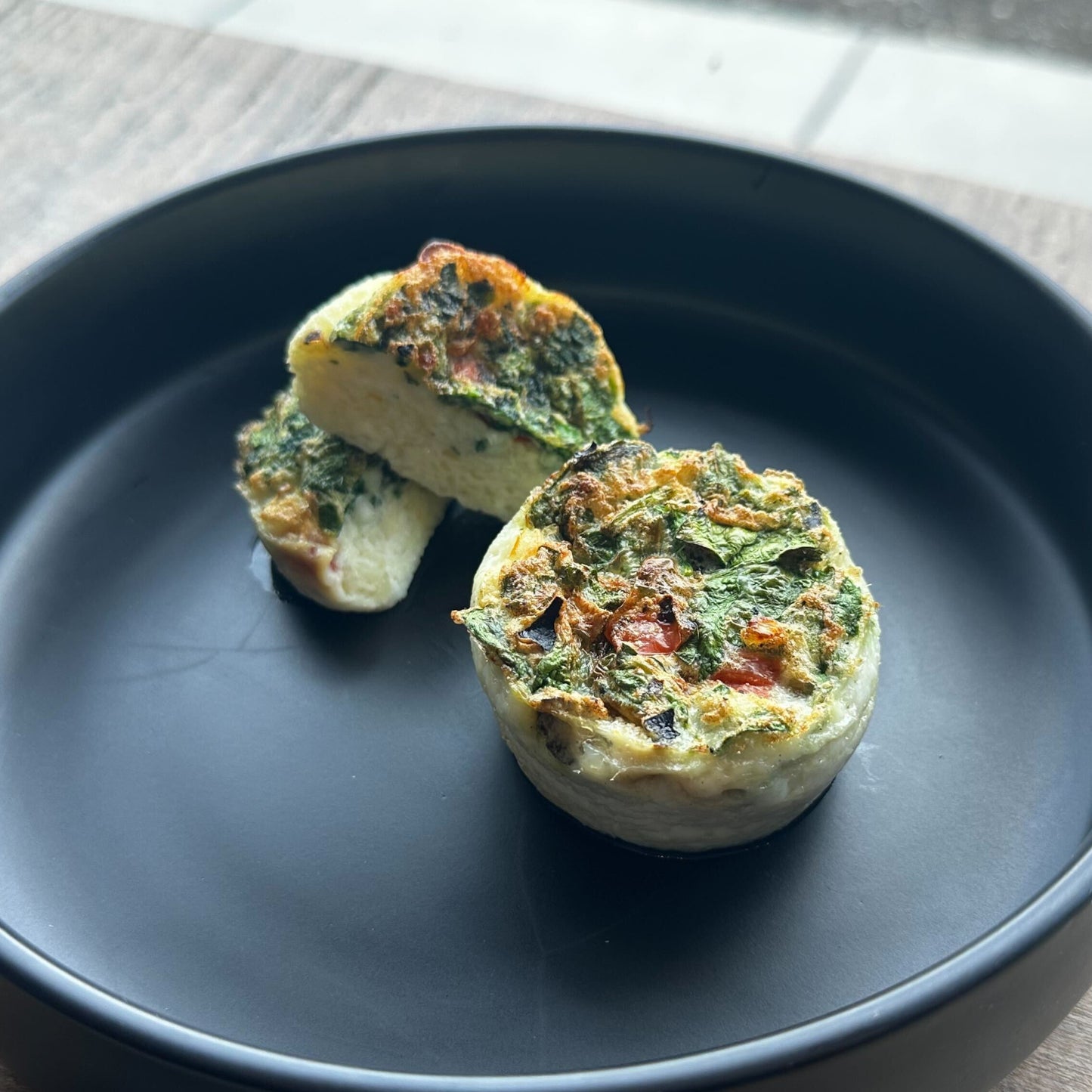 Spinach and Feta Egg White Bites