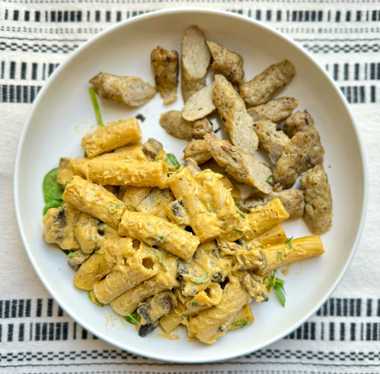 Butternut Squash Rigatoni with Chicken Sausage