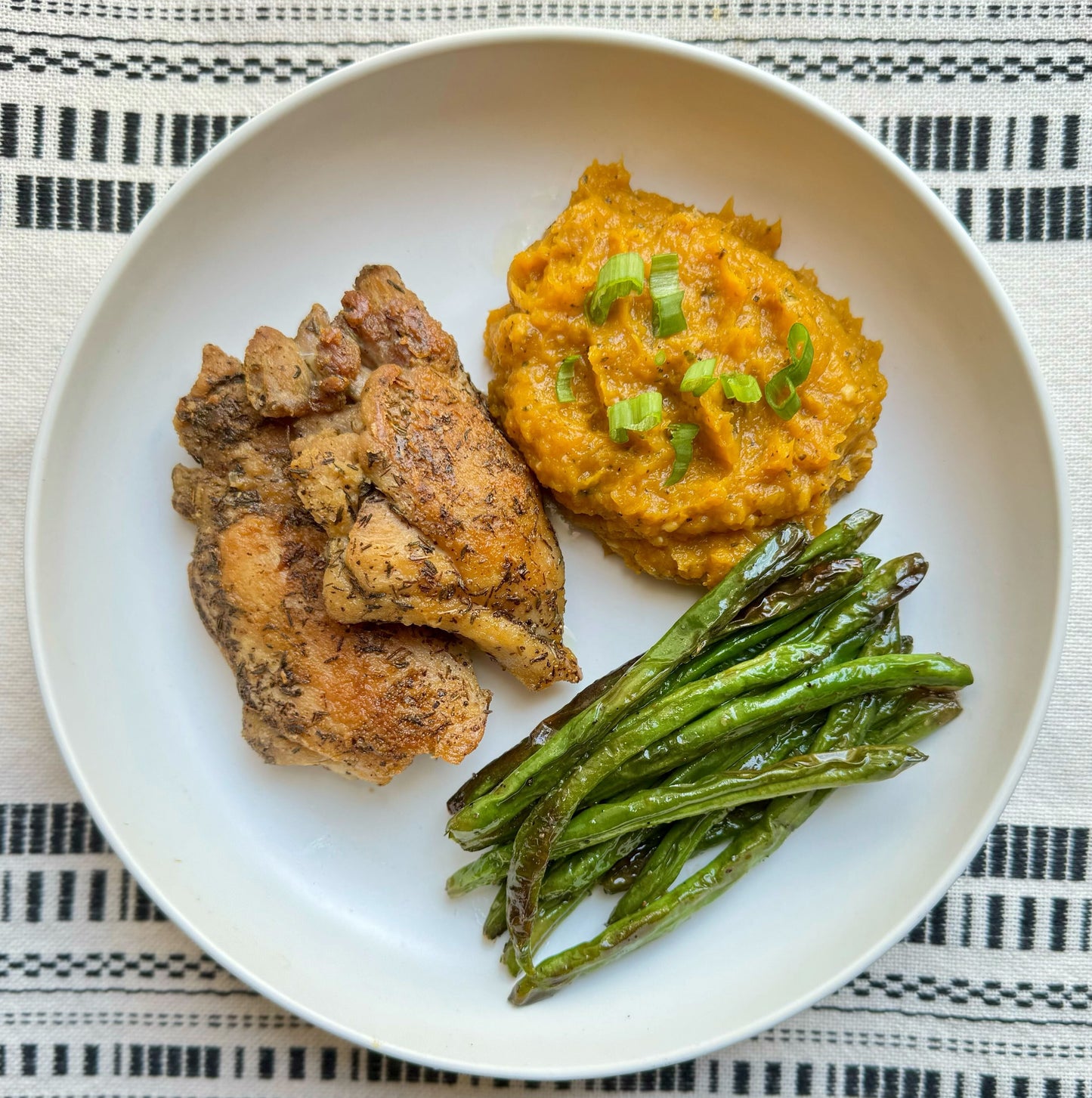 Balsamic Glazed Chicken with Butternut Mash