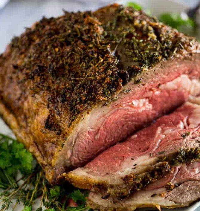Prime Rib GF asado a fuego lento (para 4 personas)