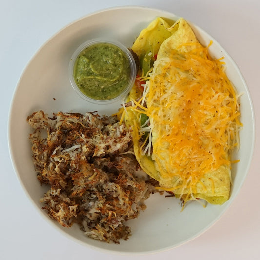 Steak and Cheese Omelette