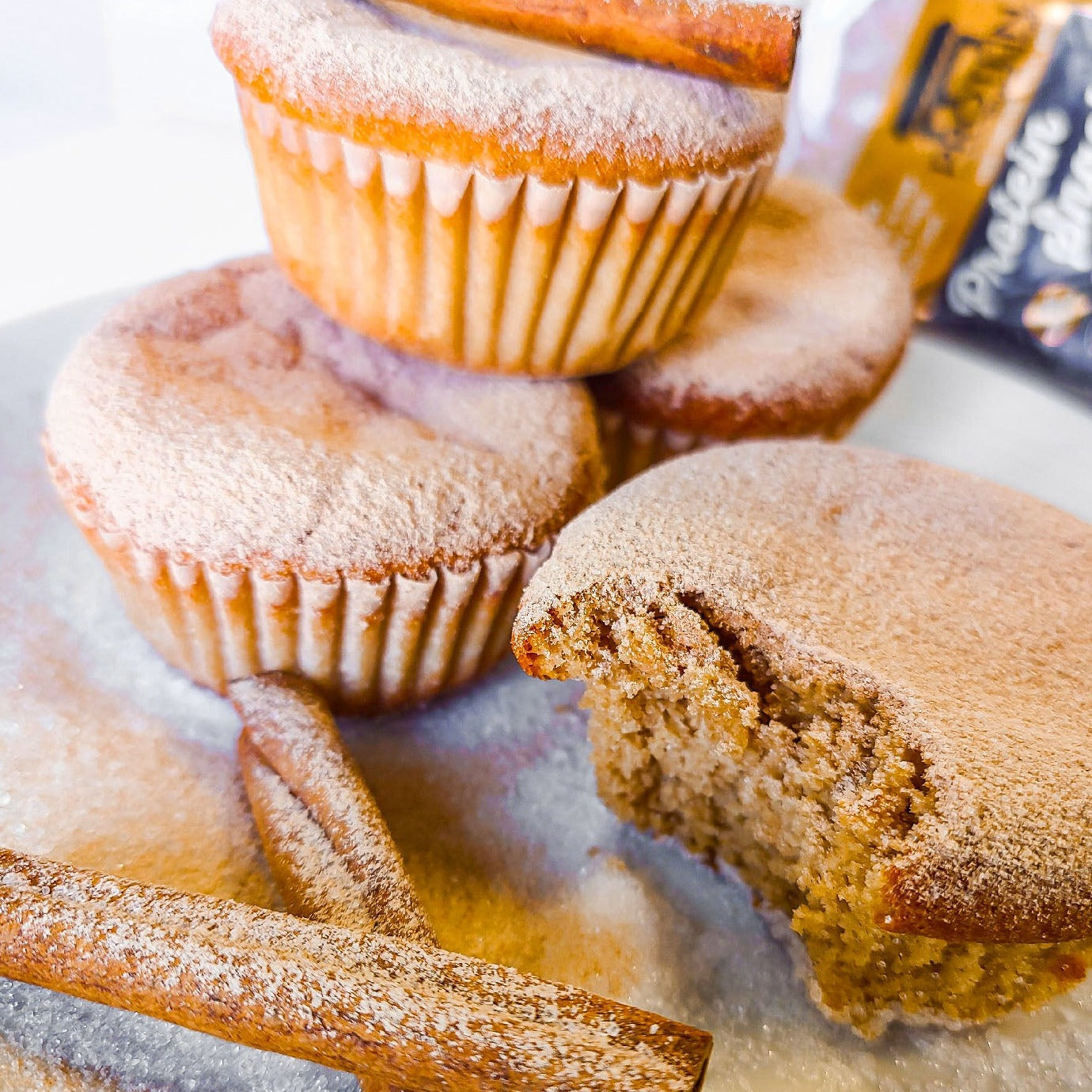 Keto Protein Cinnamon Sugar Donut Muffins