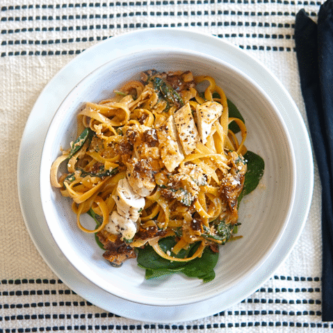 Tuscan Chicken Fettuccine